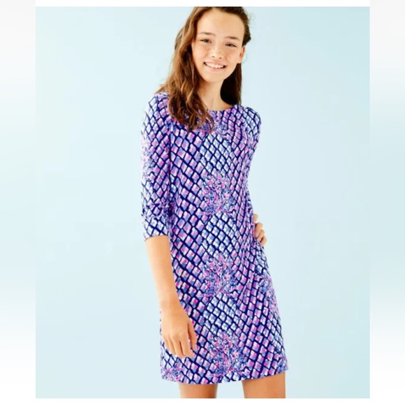 [Lilly Pulitzer] Mini Sophie Dress in Royal Purple Pop up Toe - Picture 6 of 7